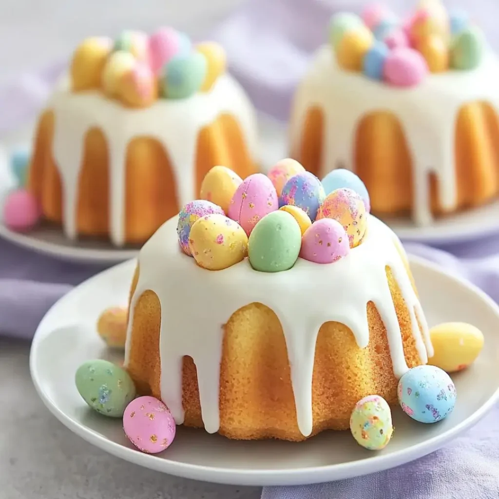 urprise Inside Mini Easter Bundt Cakes