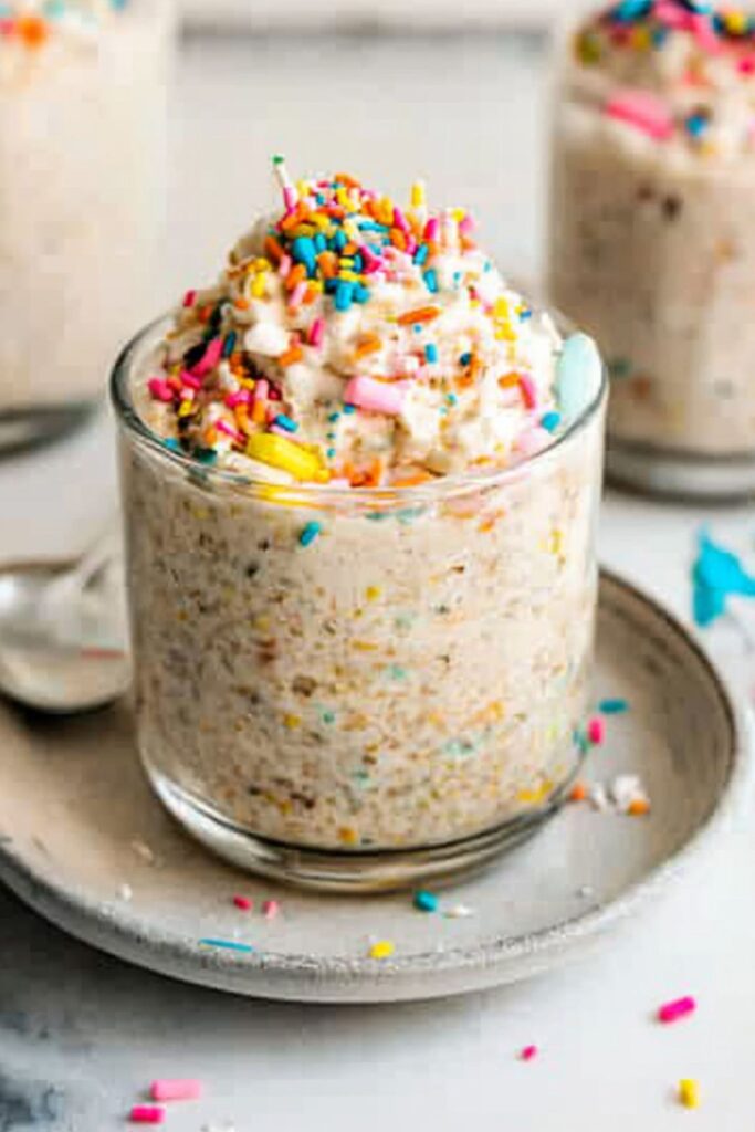 Birthday Cake Overnight Oats