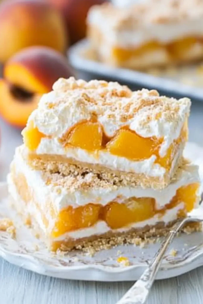 Peaches and Cream Pie Bars