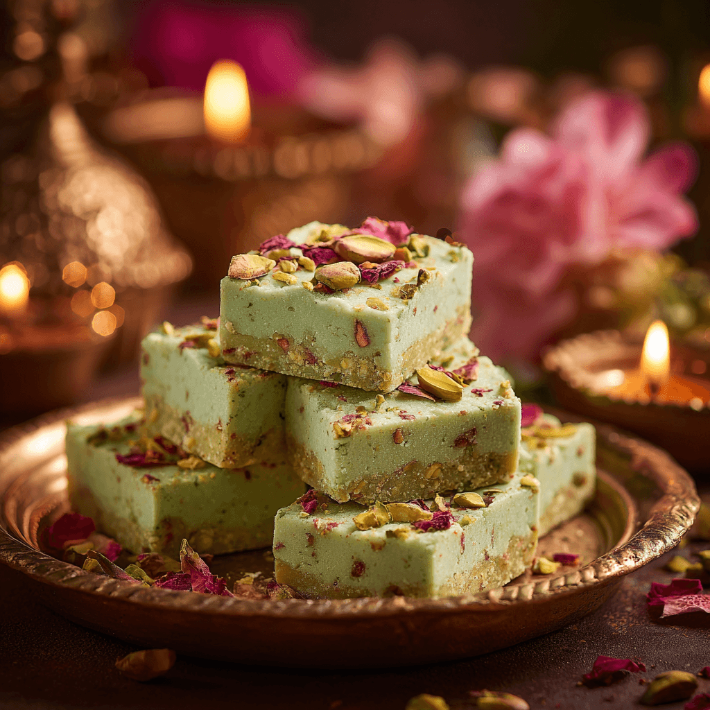 easy Layered Pista Burfi